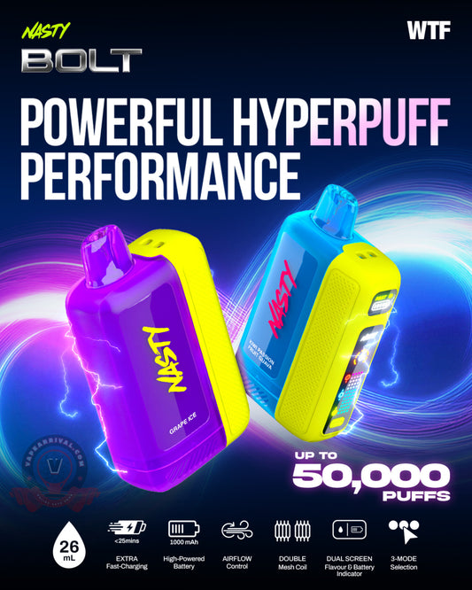 Nasty Vape 50000 Rechargeable Pod Device | Highest Capacity | 25 Minutes Delivery Bangalore