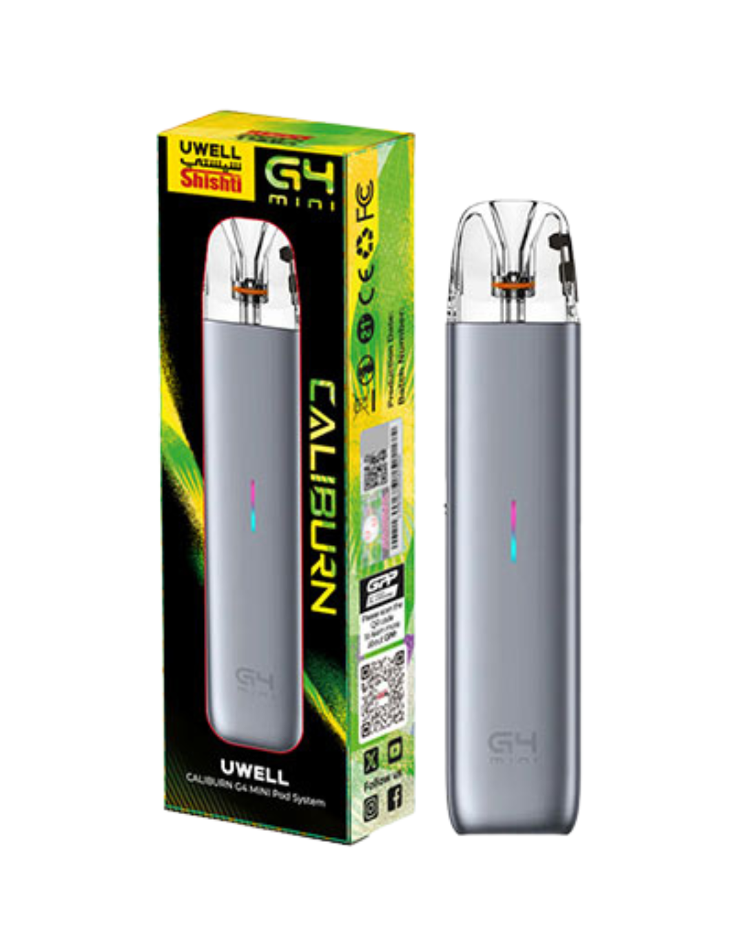 uwell caliburn g4 mini pod system Compact Pocket LED Indicator Choose Flavor:Pina Colada mouthpiece FUME ULTRA DISPOSABLE VAPE