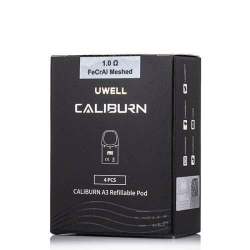 Caliburn A3 AK3 A3S AZ3 Replacement Pod Cartridge 4 Pack | Uwell 2ml Top-Fill | 45 Min Delivery Bangalore & Hyderabad