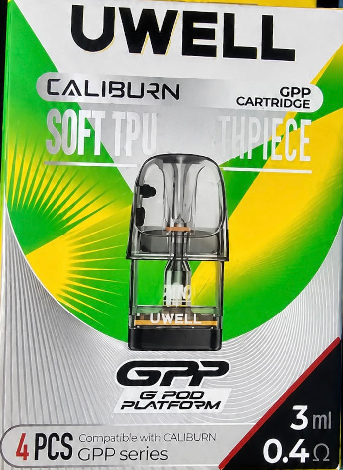 Uwell Caliburn GPP Cartridge – 0.4Ω | 3ml | 4PCS | 25 Minutes Delivery Bangalore
