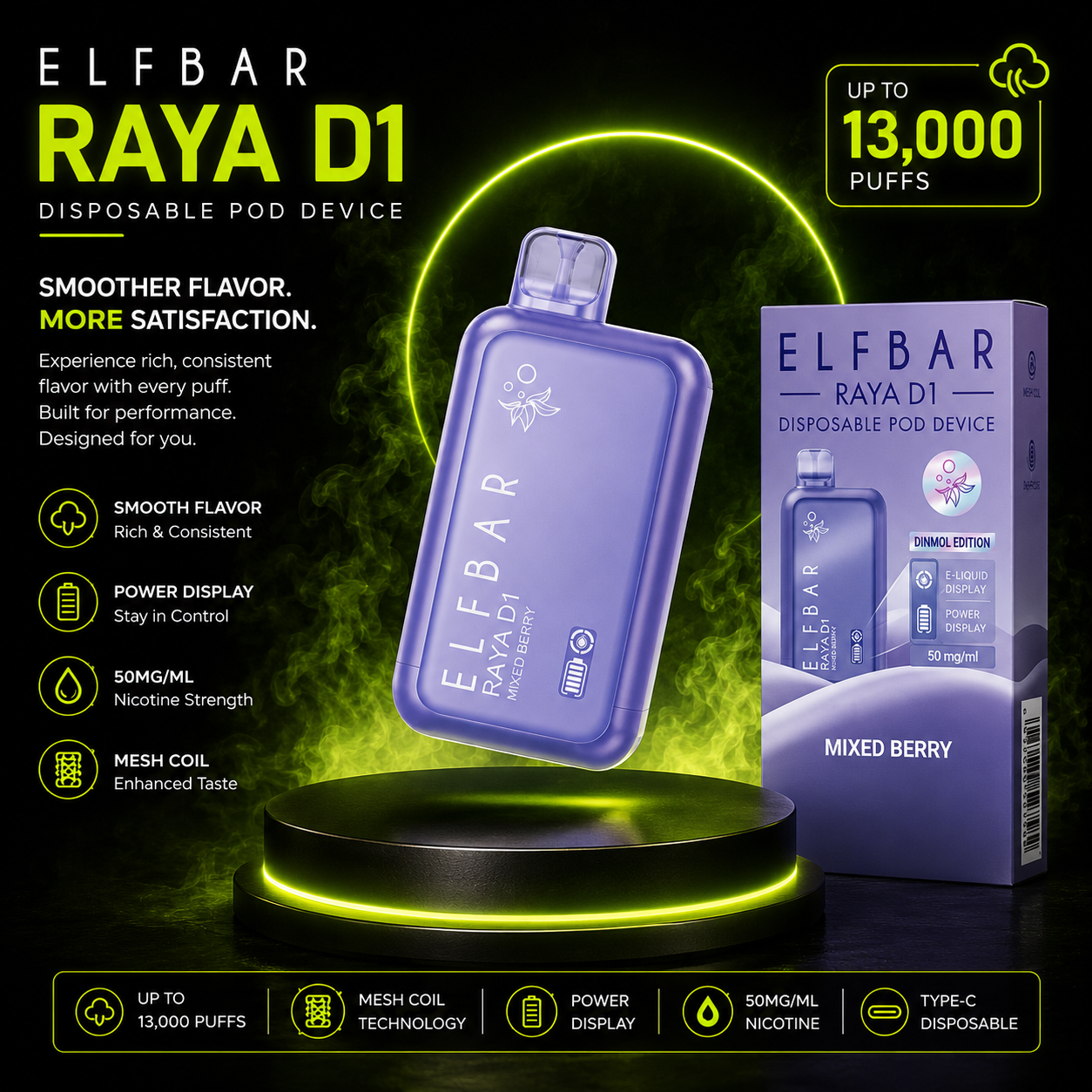 ELFBAR RAYA D1