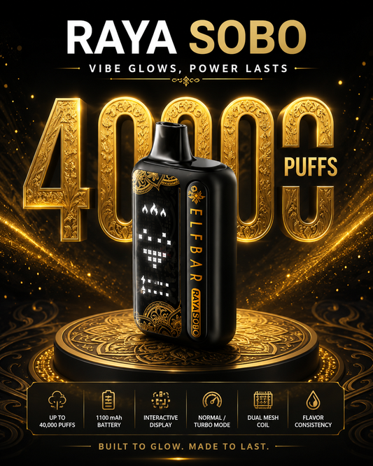 Elf Bar Raya Sobo 40000 Interactive Glow 1100mAh 5 Day Battery | 25 Minutes Delivery Bangalore
