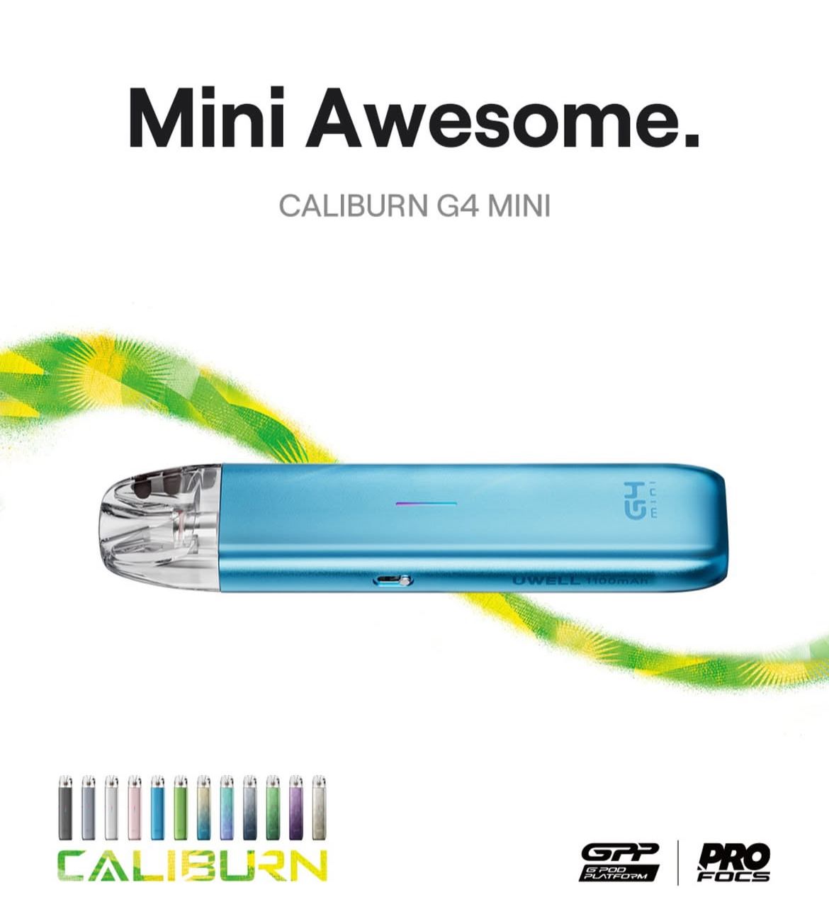 Caliburn G4 Mini Compact Pocket Sized Leak Resistant Pod System Uwell Bangalore