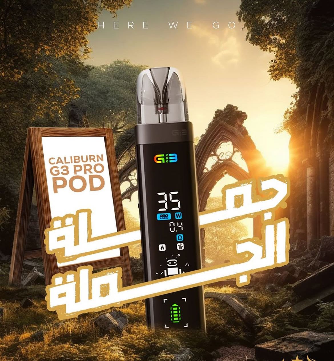 Caliburn G3 Pro 35W Full Screen Display Pod System Uwell 1200mAh Bangalore