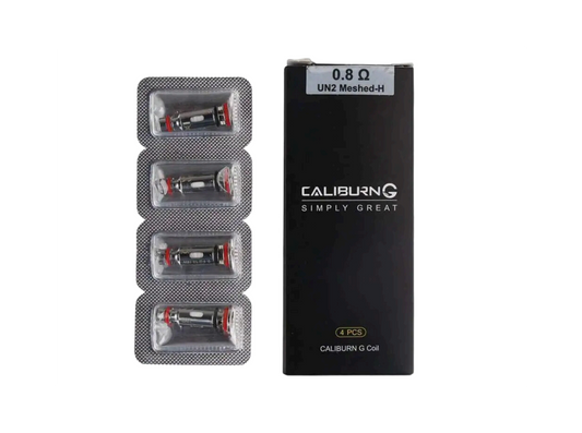 Caliburn G Replacement Coils 4 Pack Uwell 0.8ohm Meshed Bangalore