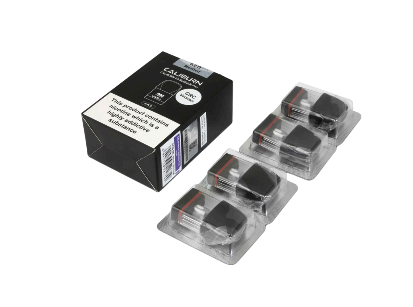 Caliburn G3 Refillable Pods 4 Pack Uwell 3ml Side Fill Bangalore