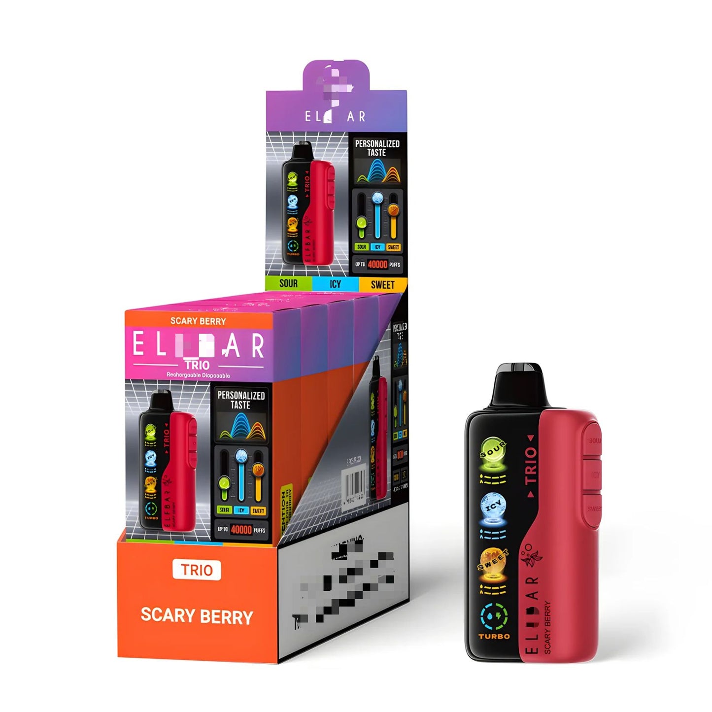 Elf Bar Trio 40K 40000 Rechargeable Device | Quad Mesh Coil | Triple Flavour Mode | 45 Min Delivery Bangalore