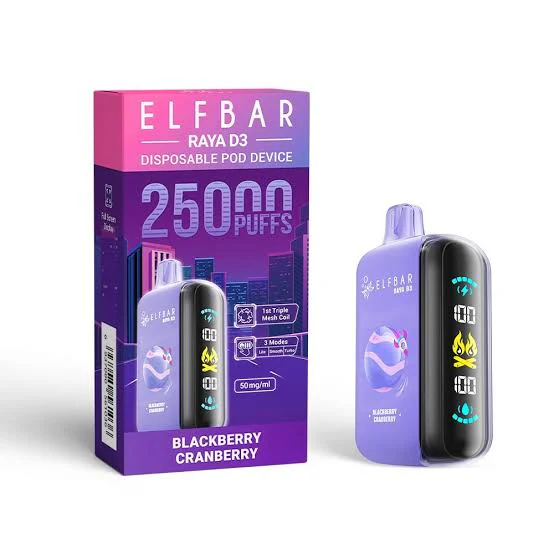 Buy Elfbar Raya D3 25000 (25K Puffs) | Express Delivery in Bangalore & Hyderabad